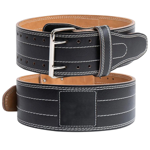 Cinturón de levantamiento de pesas de cuero personalizado de una sola hebilla, cinturón de soporte de alta resistencia para entrenamiento de fuerza en el gimnasio para hombres y mujeres - Product Image 4