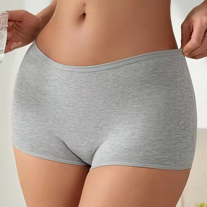 Women's High-Rise Basic Boxer Briefs 1pc Spandex/Cotton Underwear Everyday Comfortable manufactures made in Bangladesh - Product Image 1