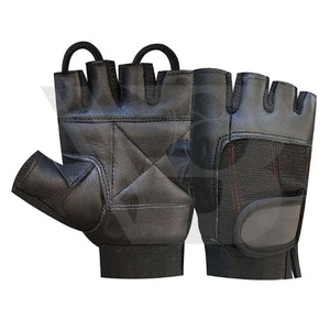 Gants d'entraînement mi-doigts en cuir légers, respirants et antidérapants pour hommes, avec logo personnalisé, pour la course, le cyclisme et la gym (prise de force) - Product Image 6