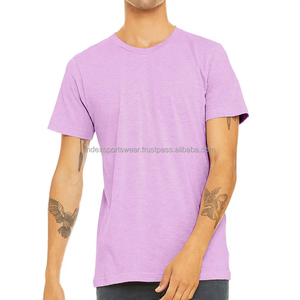 <b>Pink</b> short sleeve <b>t</b>-<b>shirt</b> O-neck casual cotton tee Regular fit men's top Solid color blank <b>t</b>-<b>shirt</b> - Product Image 2