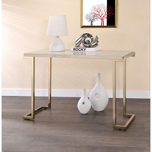 Lampade da Tavolo Boice II con Piano in Finto Marmo e Finitura Champagne per Divano - Product Image 1