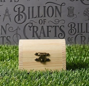 Caja de Almacenamiento Rectangular de Madera de Pino Natural Billion Crafts, Organizador de Madera Hecho a Mano, Contenedor para Regalos, Decoración Moderna para el Hogar - Product Image 4