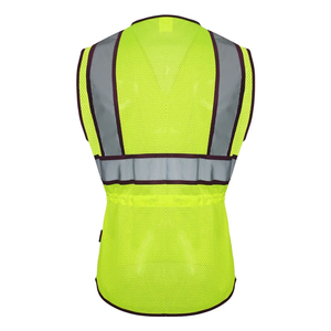 Gilet de sécurité réfléchissant haute visibilité avec poche avant pour ouvrier du bâtiment, vêtement de travail, gilet de sécurité pour les services de nuit - Product Image 6
