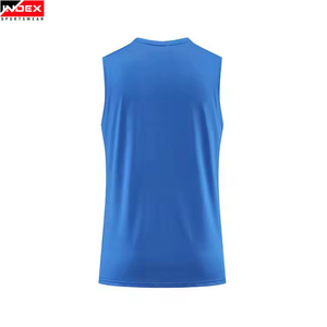 เสื้อกล้ามผู้ชาย INDEX คอกลม สีเทาล้วน ผ้าถัก แห้งเร็ว ทรงสปอร์ต เหมาะสำหรับออกกำลังกาย ผลิตจากโพลีเอสเตอร์ - Product Image 3