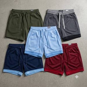 Embroidered <b>Pant</b> Solid Pattern Fashionable Wear Casual Gym Fitness Men's Polyester/Cotton Athletic Running <b>Sweat</b> <b>Shorts</b> - Product Image 4