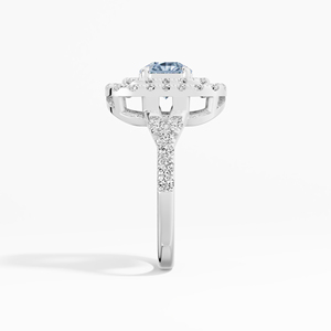 Elegante estilo Vintage 1,75 Ctw azul cuadrado radiante Moissanite anillo 925 plata esterlina joyería de moda mujeres VABS DIAMOND - Product Image 2