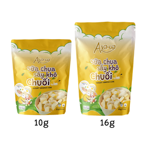 OEM 100% naturel, morceaux de yaourt lyophilisé saveur banane - Collation lactée saine - Fournisseur Vietnamien - Paquet de 10g - Product Image 6