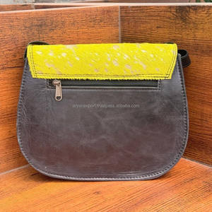 Offre Spéciale nouvelle mode cheveux sur métallique sacs à bandoulière pour femmes personnalisé en cuir véritable sacs à bandoulière peau de vache flocon dames sac à main - Product Image 4