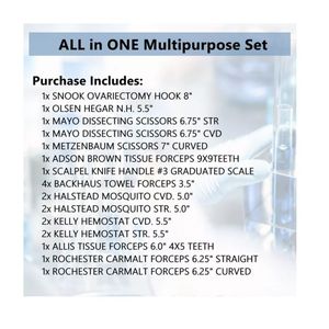 Veterinary Surgical Instruments <b>Kit</b> Stainless Steel Manual Reusable for Animal Surgery Class I CE Certified - Product Image 5