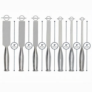 ชุดมีดผ่าตัดแบบตรง 7 ชิ้น ยี่ห้อ Smith-Peterson ขนาด 8 นิ้ว ใบมีดโค้ง 6.4-32 มม. ด้ามจับสแตนเลสสตีล ใช้งานด้วยมือ ได้รับการรับรองมาตรฐาน CE สำหรับการผ่าตัด - Product Image 3