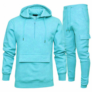 Chándal de Invierno para Hombre, Estilo Lujoso, Talla Grande, con Capucha y Cordón Ajustable, de Algodón Transpirable y Forro Polar Ligero - Product Image 1