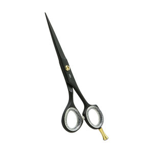 Ciseaux de coiffure professionnels de 5,5 pouces, lame de rasoir, acier inoxydable tranchant, repose-doigts amovible, salon, domicile - Product Image 4