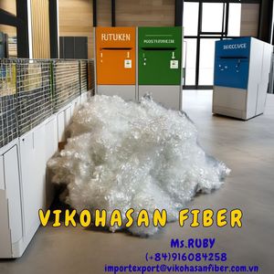 Mejor Precio Vikohasan, Fibra de Poliéster Reciclada 4D HCS Blanca, Material de Relleno, Certificación OEKO-TEX - Product Image 4