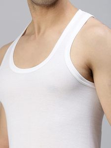 Stylish Blank <b>White</b> <b>Vest</b> For Custom Apparel Comfort For Summer Autumn And Winter Wear Solid Color High Quality - Product Image 1