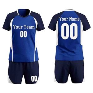 High Customizable Men's Volleyball Jersey Shorts <b>Set</b> 100% Polyester Digital Print Breathable Fabric Elastic Waist Personalized - Product Image 2