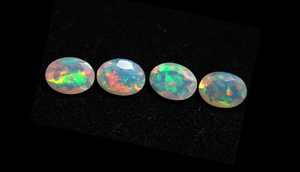 Opale d'Éthiopie authentique, pierre précieuse ovale 6x4mm, opale d'Éthiopie taillée en facettes, pierre en vrac à prix de gros - Product Image 2