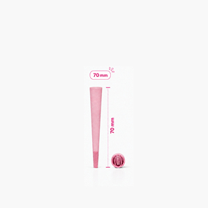 Cône en papier rouge 70 mm, taille Dogwalker, qualité supérieure, biodégradable, qualité alimentaire, cônes pré-roulés, boîte de 900 cônes - Product Image 1