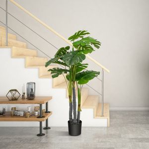 Planta Artificial de Monstera de 4 Pies, Árbol Artificial Decorativo para Interiores y Exteriores - Product Image 3