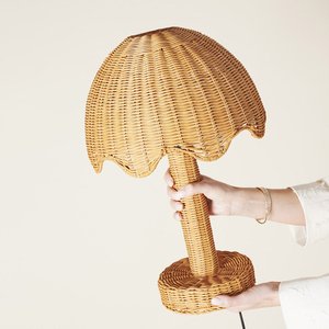 Lampes de luxe pour tables de salon, lampe de table en rotin tissé à la main, prix bas, articles d'ameublement - Product Image 1