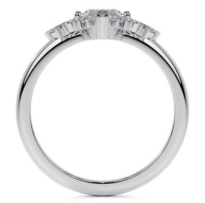 Marquise Cut Moissanite <b>Ring</b> 925 Sterling <b>Silver</b> White Gold Plated Luxury Engagement Wedding Promise Bridal <b>Solitaire</b> <b>Ring</b> - Product Image 2