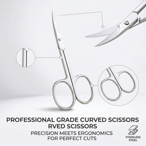 Ciseaux à ongles professionnels de qualité supérieure, bord tranchant, acier inoxydable, outil de coupe et de finition des ongles pour la manucure, la pédicure, utilisation en salon - Product Image 6