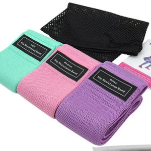Bandas de resistencia de alta calidad, nuevas, ajustables, de tela, para ejercicios de fitness, gimnasio, cadera. - Product Image 3