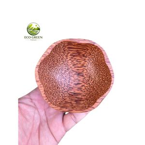 Mini assiette en bois de noix de coco faite à la main, petit plat pour sauce, condiment, épices, vaisselle naturelle écologique pour la cuisine - Product Image 5