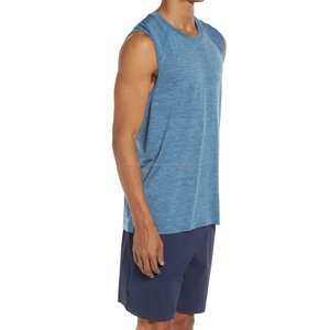 Débardeurs de sport personnalisés de haute qualité, imprimés intégralement, vêtements de sport pour hommes, débardeurs de compression avec un prix raisonnable pour la vente en gros - Product Image 3