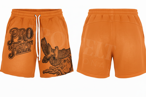 ผู้ผลิต Pro Felt ขายส่ง กางเกงขาสั้นลำลองสตรีทแวร์ผ้าฝ้าย 100% สกรีนลายตามสั่ง เอวยางยืดพร้อมเชือกผูก - Product Image 4