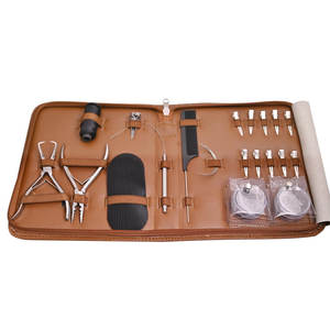 Kit de pinces professionnelles pour extensions de cheveux, pour pose et retrait d'extensions à micro-anneaux, nano-anneaux et I-Tip. - Product Image 1