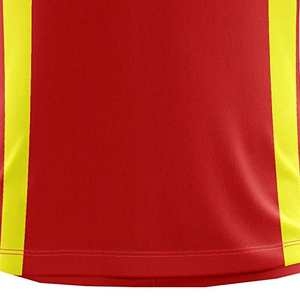 Men's Red Yellow Color Blocking Short Sleeve Soccer Jersey Crew Neck Moisture Wicking Polyester Sportswear All Seasons Regular - Product Image 3