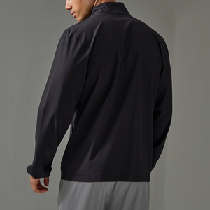 Fashionable <b>Long</b> Sleeve Loose Fitted <b>Men's</b> Fitness Jackets Comfortable Fitted Zipper Closure Gym Outerwear <b>Coats</b> For <b>Men</b> - Product Image 4