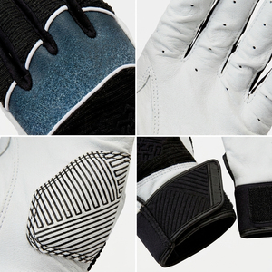 Gants de frappeur de baseball personnalisables en cuir véritable, confortables pour les jeunes et les adultes. - Product Image 6