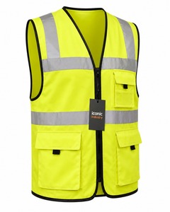 High Visibility Reflective Breathable <b>Waterproof</b> Polyester Quick Dry Road Safety Vest Windproof Construction <b>Work</b> Motorcycle - Product Image 5