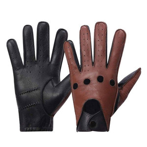Gants d'hiver en cuir à écran tactile de haute qualité à usage général, respirants, écologiques, doublure en laine pour activités sportives en extérieur - Product Image 1