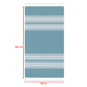 Promotional <b>Turkish</b> Striped Fouta <b>Towel</b> with Sand Free Quick-Dry Feature Customized Sizes & Colors 100% Cotton Wholesale India - Product Image 5