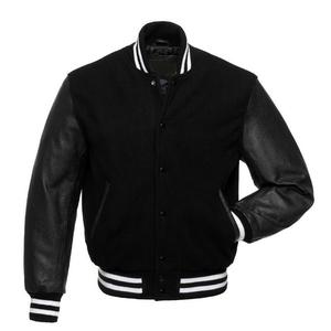 Wholesale Custom Designer Logo Jackets Casual Baseball Jacket Letterman <b>Coat</b> Cotton Unisex Varsity Baseball Jacket - Product Image 4