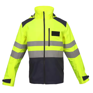 Veste de sécurité haute visibilité classe 2 imperméable et réfléchissante, jaune bleu marine - Product Image 4