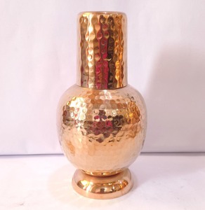 Pot à sucre en cuivre pur de haute qualité, fait main, martelé, pour le stockage alimentaire, design rond, artisanat métallique - Product Image 4