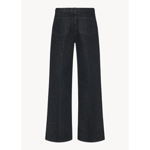 Jean évasé en denim pour femme 100 % coton ultra-doux et respirant, broderie, tissu de qualité supérieure, séchage rapide, taille haute, style années 90 - Product Image 3