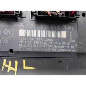 โมดูลควบคุมรถยนต์ S-class ปี 2005-2009 มือสอง ของแท้ รหัส A2218704987 - Product Image 5