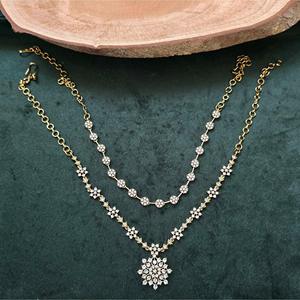 24K Gold Plated Bridal Jewelry Set-Fine Earring Set for Daily Wear - Product Image 2