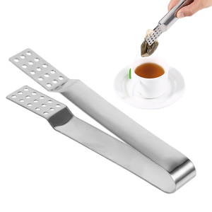 Pince à thé en acier inoxydable et support de passoire pour retirer les sachets de thé, préparation de thé chaud, maison, cuisine, cafés et restaurants - Product Image 4