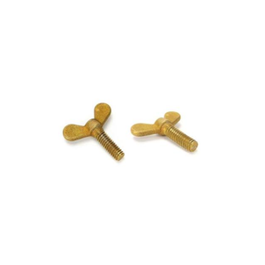 Tornillo de mariposa de latón con cabeza de mariposa para apriete manual, para aplicaciones en maquinaria, ferretería y muebles - Product Image 2