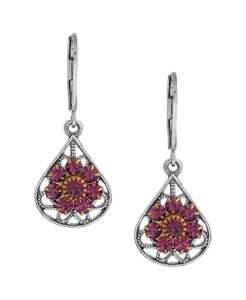 Pendientes de abanico filigrana flor cristal | 2028 - Product Image 2