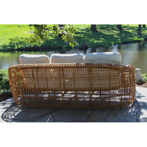 Conjuntos de jardín de 4 piezas Grupo de asientos de sofá con cojines Sunbrella - Product Image 5