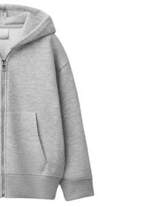 Custom Men's 100% Cotton <b>Zip</b> Up Hoodie Full Zipper <b>Hooded</b> Sweatshirt Casual Streetwear Custom Logo OEM ODM Wholesale - Product Image 3