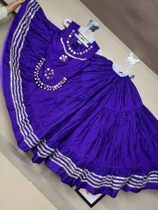 Lehenga Choli Negro con Bordado de Lentejuelas, Vestido Étnico Tradicional Largo Hasta el Suelo para Mujer, Ropa de Boda India Pakistán - Product Image 3