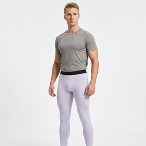 Leggings de Compresión Largos para Hombre, Color Sólido, Cintura Elástica, Material de Spandex y Nailon - Product Image 2