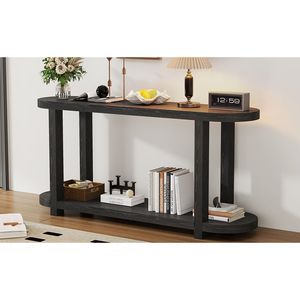 Mesa Consola Moderna Minimalista U_STYLE con Chapa de Fresno, Diseño de Escritorio Optimizado para Salas de Estudio, Entradas o Pasillos - Product Image 4